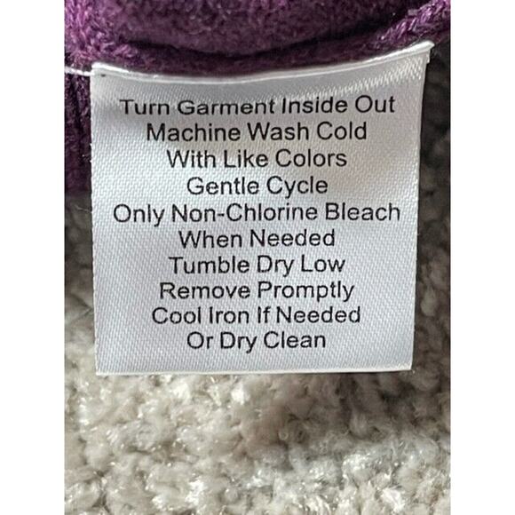 Jos A Bank Traveler Sweater Mens L Pima Cotton Crew Neck Pullover Purple - Picture 7 of 7